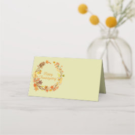 Tarjeta De Asiento Elegante Día de Acción de Gracias Entretenimiento