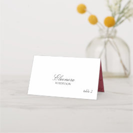 Tarjeta De Asiento Elegante flamenco rosa artístico