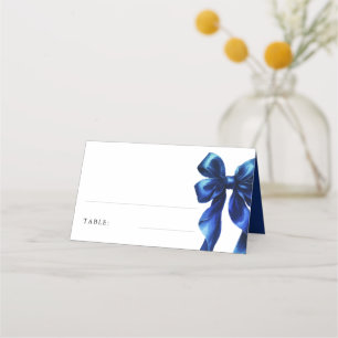 Tarjeta De Asiento Elegante mesa de ducha de novia azul de la Marina 