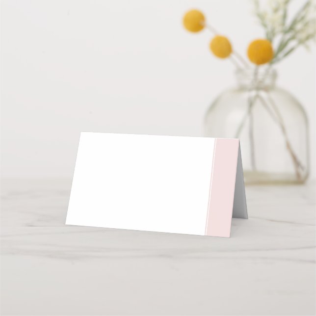Tarjeta De Asiento Elegante Rosa  Boda de banda rosa (Anverso)