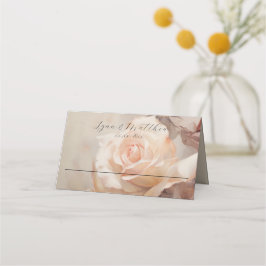 Tarjeta De Asiento Elegante Rosas de verano de Bodas