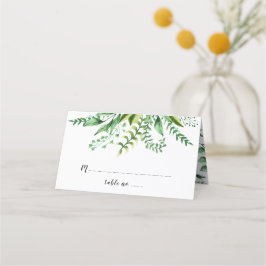 Tarjeta De Asiento Elegante tabla Boda botánico acuarela