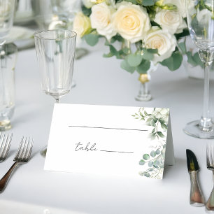 Tarjeta De Asiento Elegante vegetación eucalipto
