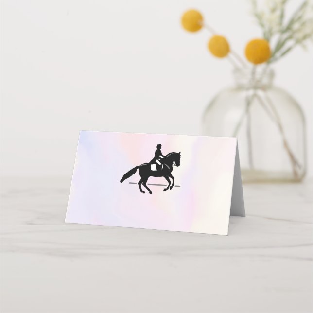 Tarjeta De Asiento Elegante Viajero con fondo acuático (Anverso)