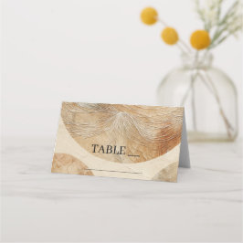 Tarjeta De Asiento Elementos Bohemios Boho Neutros Aéreos Naturales