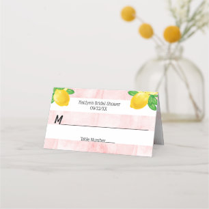 Tarjeta De Asiento Ella Encontró Su Limonada Principal Duche de Boda
