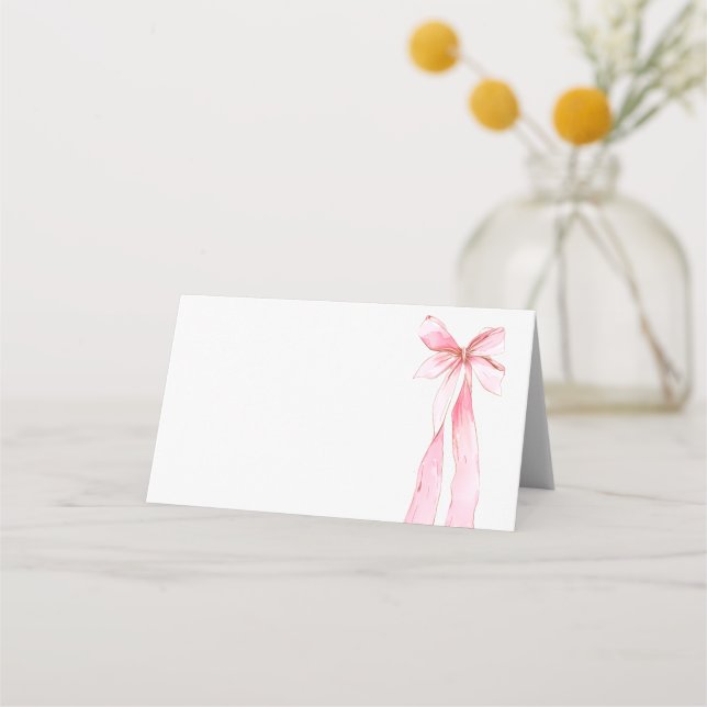 Tarjeta De Asiento Ella está atando la mesa de nudos (Anverso)