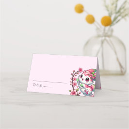 Tarjeta De Asiento Encantador conejo de Sakura