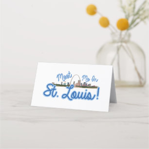 Tarjeta De Asiento ¡Encuéntrame En St. Louis!