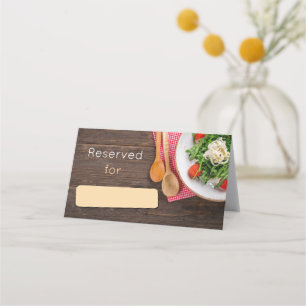Tarjeta De Asiento Ensalada