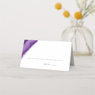Tarjeta De Asiento Escort Boda de color púrpura rico /