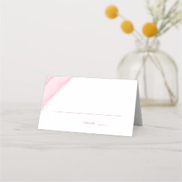 Tarjeta De Asiento Escort Boda de color rosa Rosa /