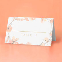 Escort de Personalizado floral de color de agua de