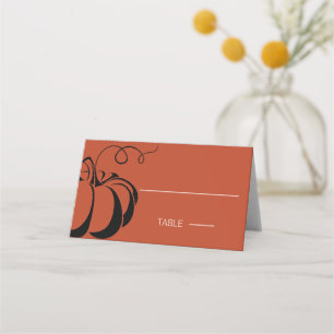 Tarjeta De Asiento Especie de calabaza