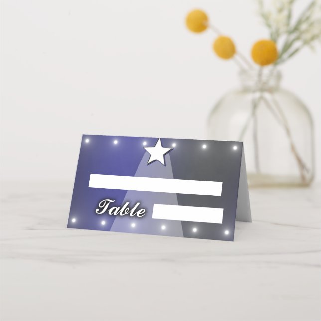 Tarjeta De Asiento Estrella (Anverso)