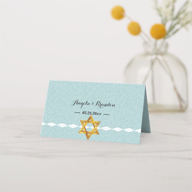 Tarjeta De Asiento estrella de David Place Card (Reverso)