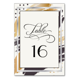 Tarjeta de asiento | Estroques modernos de pintura