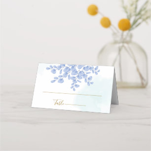 Tarjeta De Asiento Eucalipto azul turbio deja Boda