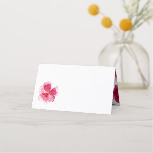 Tarjeta De Asiento Evento de boda de color rojo viola