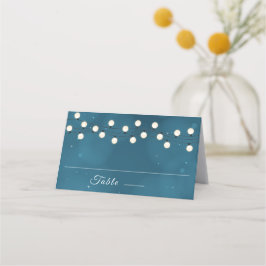 Tarjeta De Asiento Fairy Bokeh String Lights Garland Boda