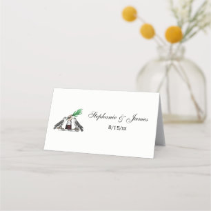 Tarjeta De Asiento Falcones Heráldicos Vintage con Emblema Escudo Man