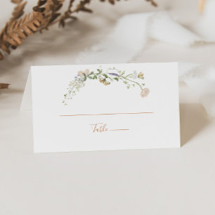 Tarjeta De Asiento Fall Garden Wildflower Boda Place Card