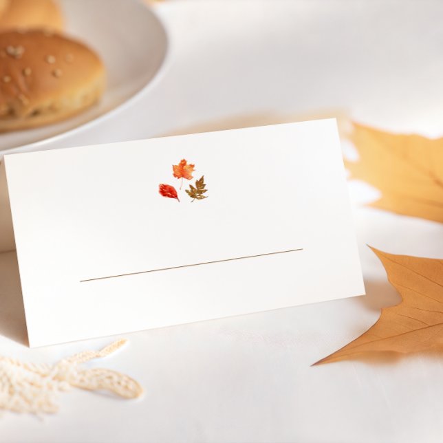 Tarjeta De Asiento Fall Leaves Thanksgiving (Subido por el creador)
