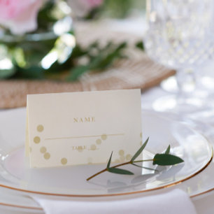 Tarjeta De Asiento Faux Gold Confetti