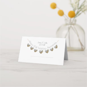 Tarjeta De Asiento Feliz 30° Aniversario de la Boda, amarre de corazó