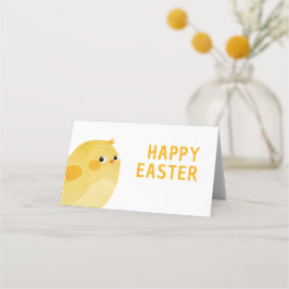 Tarjeta De Asiento Feliz bufé de Pascua con pollo
