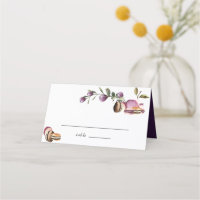 Feliz Macaron | Elegante Violeta Floral Moderna