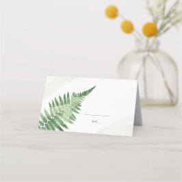 Tarjeta De Asiento Fern verde minimalista