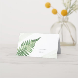 Tarjeta De Asiento Fern verde minimalista