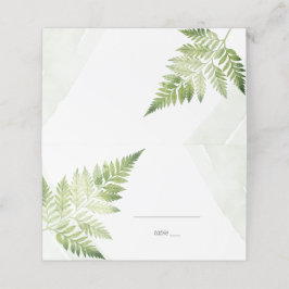 Tarjeta De Asiento Fern verde minimalista