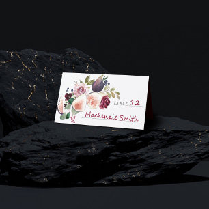 Tarjeta De Asiento Fibras en Blogueo Fruta Rustica Moody Elegante B