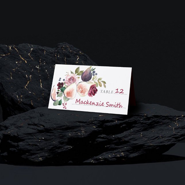 Tarjeta De Asiento Fibras en Blogueo | Fruta Rustica Moody Elegante B (Subido por el creador)