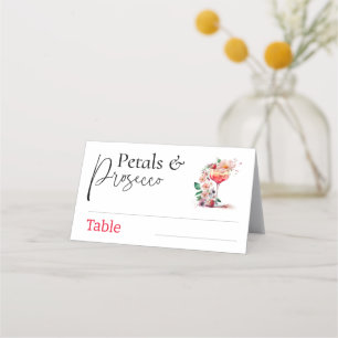 Tarjeta De Asiento Fiesta de Brunch de Despedida de Soltera con Prose