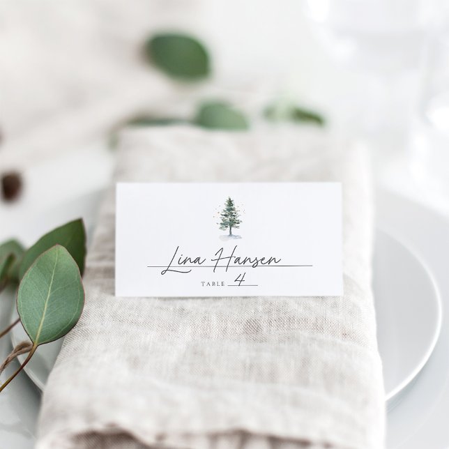 Tarjeta De Asiento Fiesta de feriado de Navidades de invierno Splendo (Subido por el creador)