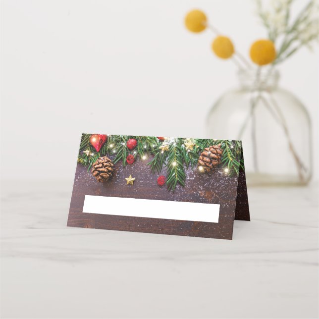 Tarjeta De Asiento Fiesta de feriado de Navidades de país ruso (Anverso)