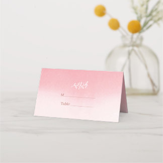 Tarjeta De Asiento Flores Y Marco Blancos