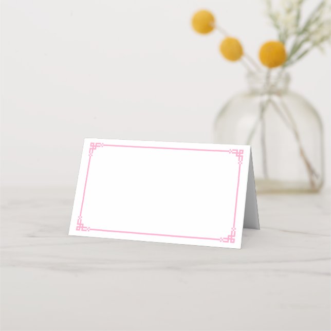 Tarjeta De Asiento Folded Name Place Card (Anverso)