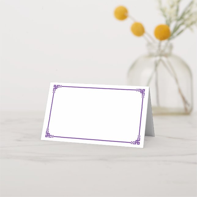 Tarjeta De Asiento Folded Name Place Card (Anverso)