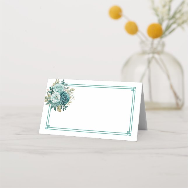 Tarjeta De Asiento Folded Name Place Card (Anverso)