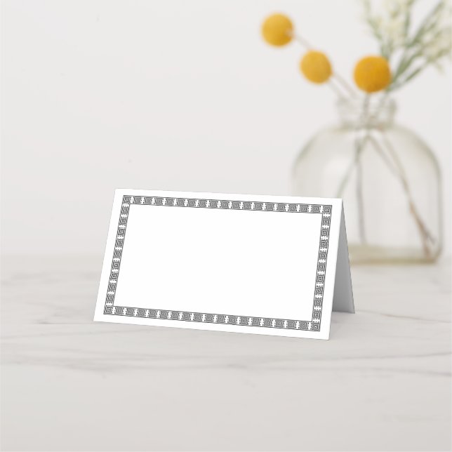 Tarjeta De Asiento Folded Name Place Card (Anverso)