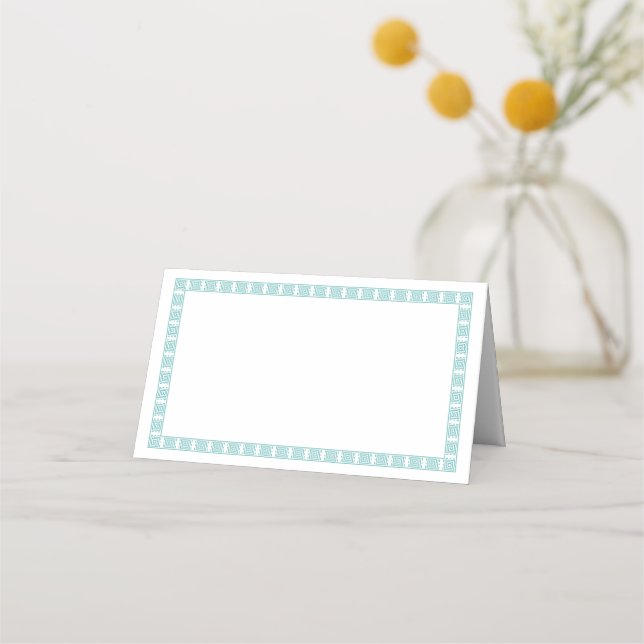 Tarjeta De Asiento Folded Name Place Card (Anverso)