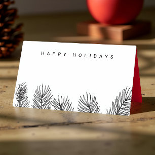 Tarjeta De Asiento Foliage Minimalista moderno Día festivo