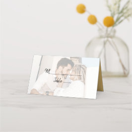 Tarjeta De Asiento Foto de Boda