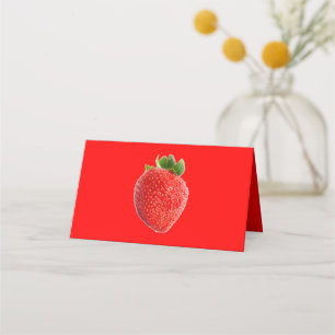 Tarjeta De Asiento Fresa de verano