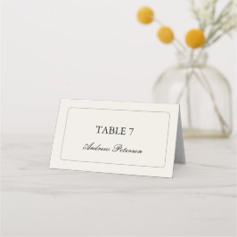 Tarjeta De Asiento Garden Romantic Minimalist Elegant Wedding