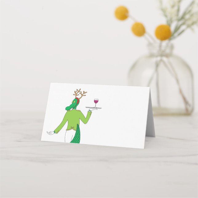 Tarjeta De Asiento Gator de navidades (Anverso)